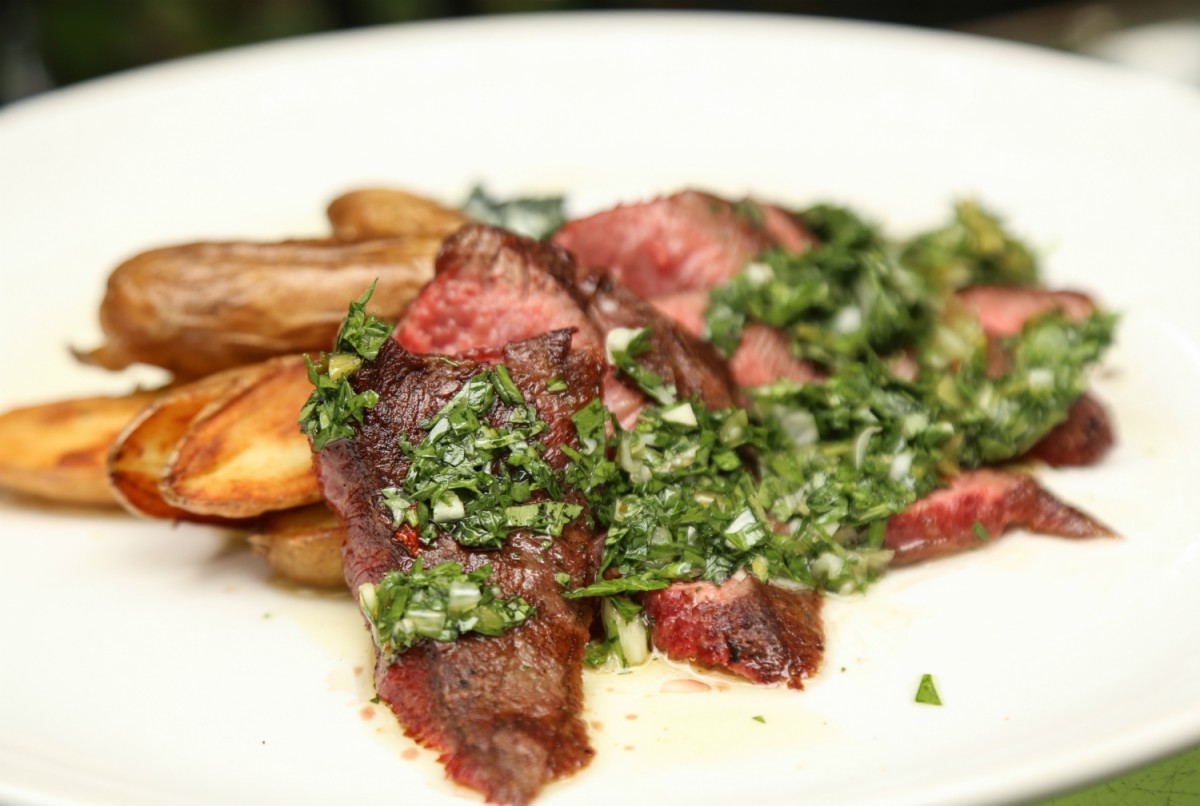 alcove dinner flat iron steak
